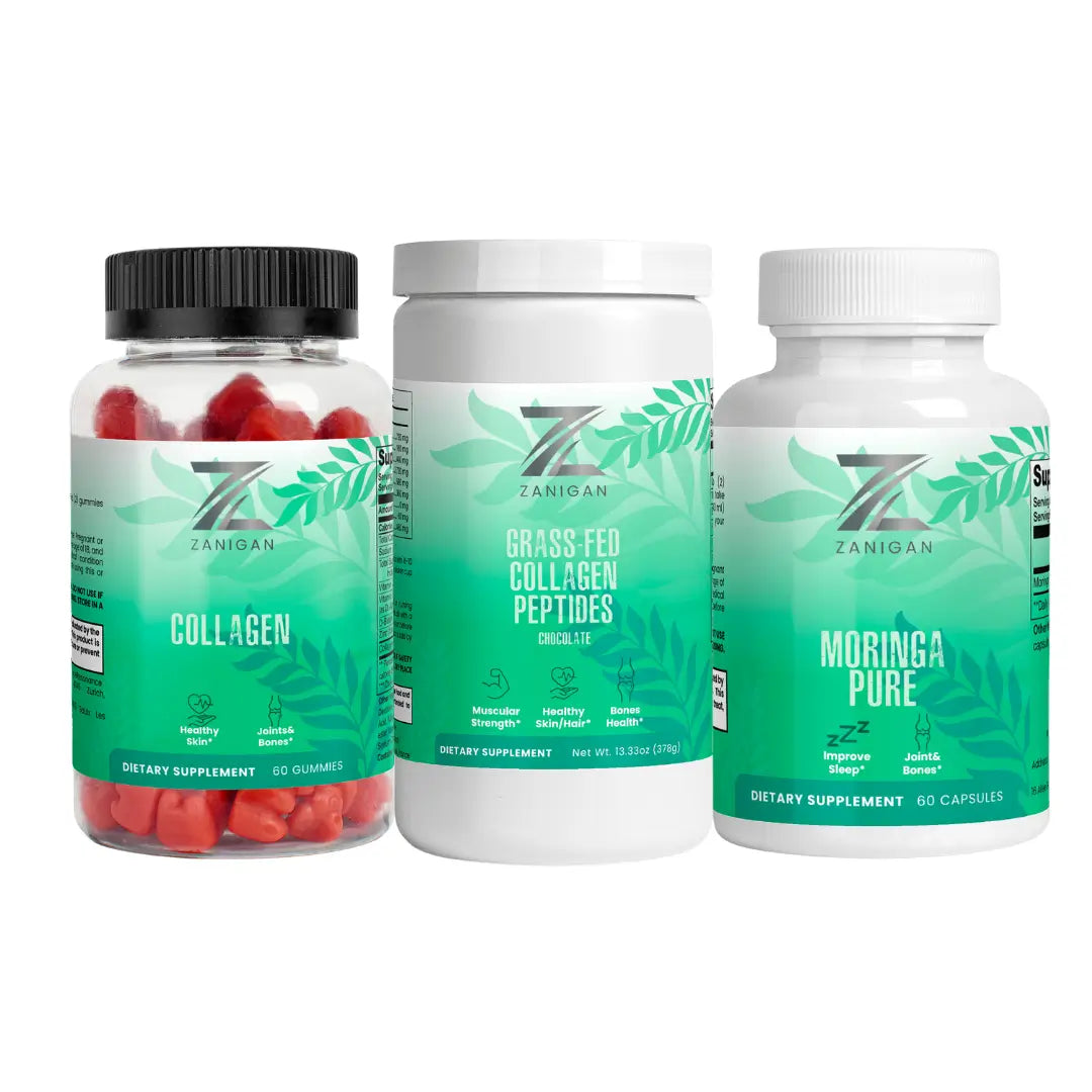Glow & Vitality Bundle, Collagen, Peptides, Moringa
