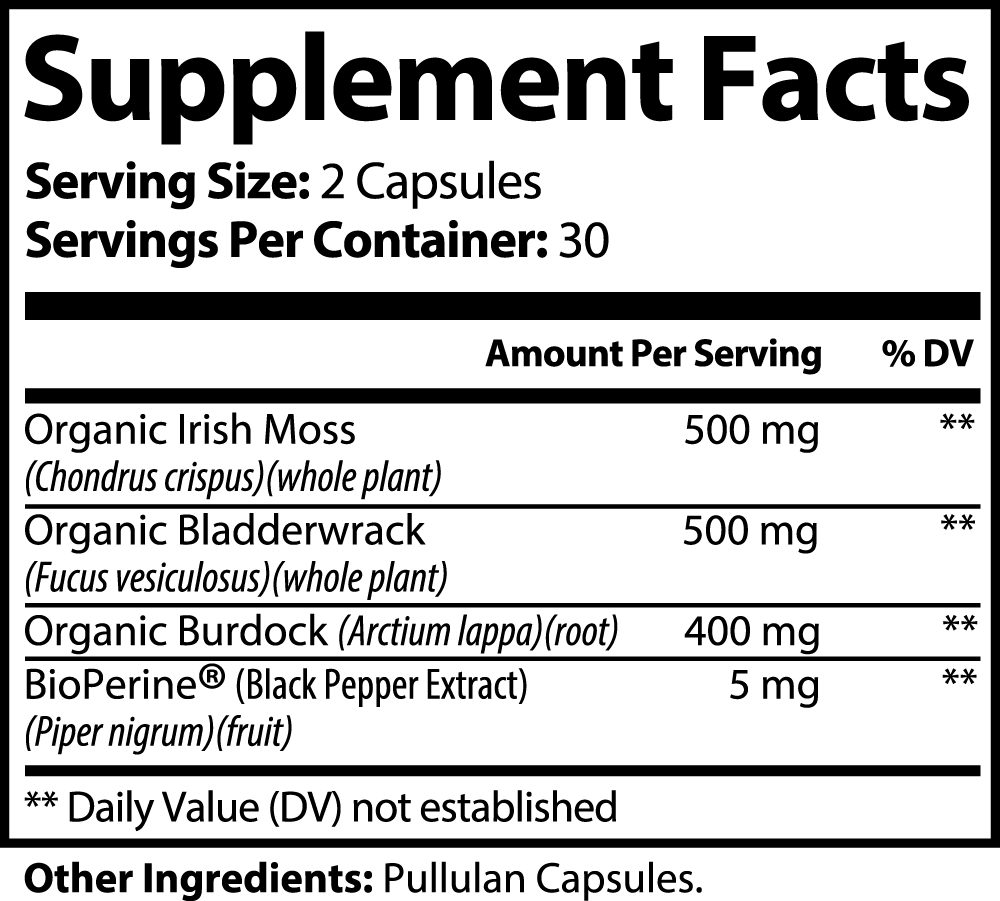 Sea Moss natural extract